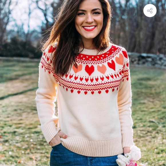 The heart warmer sweater Valentine’s Day hearts  Kiel James Patrick - Picture 3 of 9